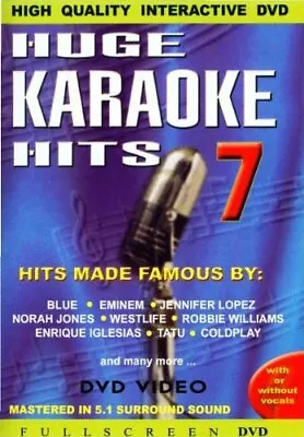 Huge Karaoke Hits 7 [DVD] DVD Value Guaranteed From EBay’s Biggest Seller! • £3.74