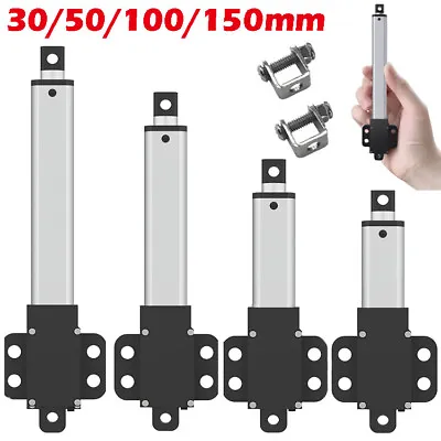 150N Stroke 30mm 50mm 100mm 150mm DC 12V Micro Mini Linear Actuator Fast Speed • $24.79