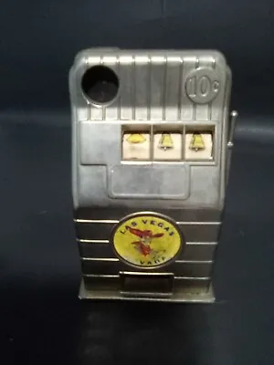 $10 • Buy Vintage Metal Slot Machine Bank, One Armed Bandit