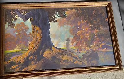 MAXFIELD PARRISH Original  DREAMING  Print -LARGE Size Ca. 1928 -Near Mint Color • $1000