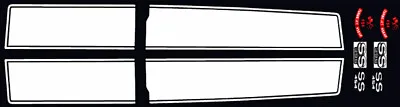 1970 Chevelle Hood & Trunk Stripes 1/18th SCALE WATERSLIDE Decal For BLACK CAR • $9.99