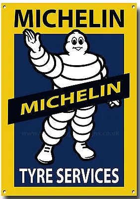 Michelin Tyre Services Metal Signretrogaragetyresbritish Tyres. • £9.95