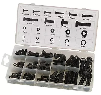 £10.99 • Buy 240 Piece Nuts And Bolts Set Assortment Of M3, M4, M5, M6, M8 & M10 Bolts & Nuts