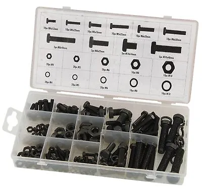 240 Piece Nuts And Bolts Set Assortment Of M3 M4 M5 M6 M8 & M10 Bolts & Nuts • £8.99