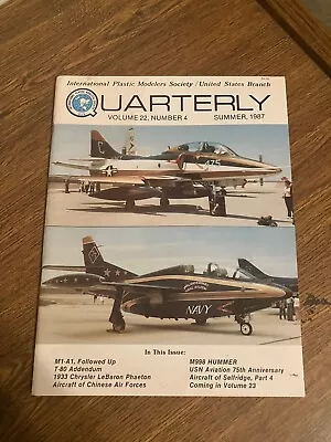 Vintage Back Issue Of IPMS Quarterly Magazine - Summer 1987 • $3.50