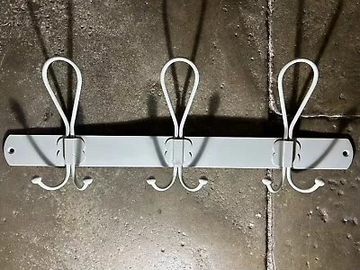 Laura Ashley Savannah Coat Hooks Peg Rail Cream Painted Metal • £10