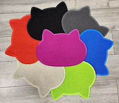 £4.49 • Buy Multi-Purpose Cat Shape Pet Feeding Mat  Small Dog/Puppy/Cat Food Bowl Place Mat