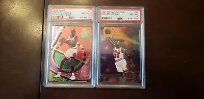 1993 Ultra Power In The Key Michael Jordan #2 PSA 8 1997 Metal  #23 PSA8 PSA Lot • $1800