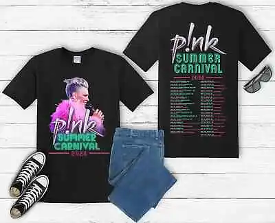 Pink P!nk Singer Summer Carnival 2024 World Tour T Shirt Men Women T-shirt P5B6 • £17.95