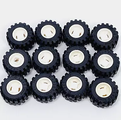 LEGO Black Wheel Tyre 21 X 12 Tire Assembly White 6014/ 87697 Vehicle X12 T • $22.99