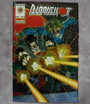 Bloodshot #0 Valiant Comics  Stained Glass  ERROR VARIANT Highgrade (1993) • $24