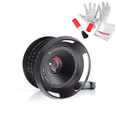 7artisans 25mm / F1.8 Prime Lens For Fuji Cameras W/46mm Vented Metal Lens Hood • £83.99