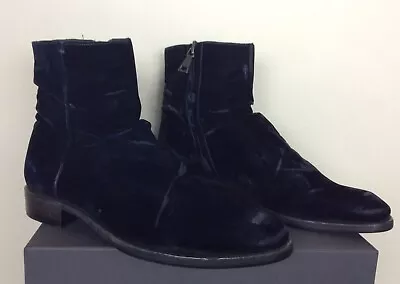 $698 New John Varvatos Collection Morrison Sharpei Distressed Velvet Boots 9.5 • $349.99