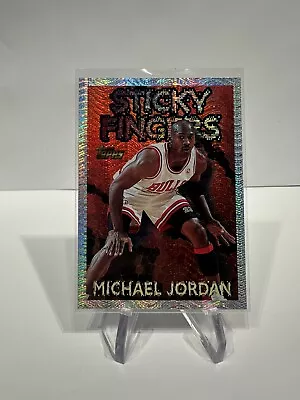 1996-97 Topps Chrome - Season's Best Sticky Fingers #18 Michael Jordan • $75