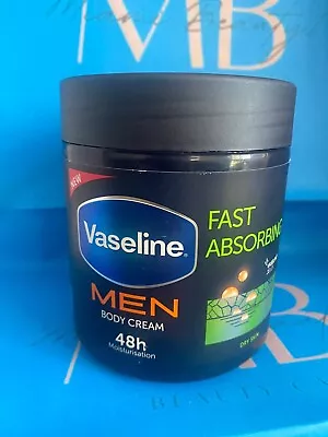 Vaseline Men Fast Absorbing  Body Cream  Dry Skin - 400ML FREE SHIPPING ✅ • $21.99