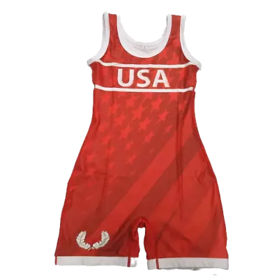 Athena Wrestling - Patriotic Red - Women's And Youth Singlet • $49.99