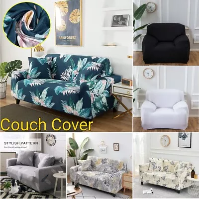 $3.60 • Buy Stretch Sofa Cover Soft Couch Cover Lounge Chair Slipcover Fit Removable 1/2/3/4