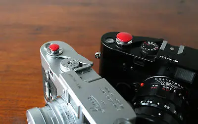$12.50 • Buy Red Small Soft Release Button F/ Leica M3 M4 M6 MP M8 M9 Fuji X100 Nikon Canon