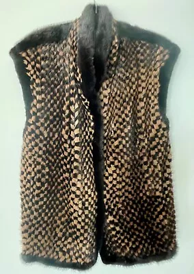 Reversible Lambskin Leather/Mink Vest Size L • $89.99
