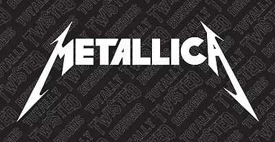 Metallica Vinyl Decal Sticker Car Truck Hard Rock Band Metal Logo • $10.99