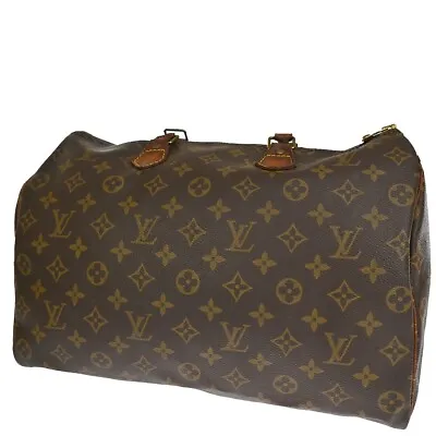 Louis Vuitton Speedy 35 Travel Hand Bag Monogram Leather Brown M41524 09yd601 • $76