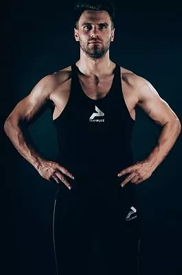 £8.99 • Buy SPECIAL OFFER - Team Pure Men's Stringer/Vest Obsidian Black, Like Gym Shark
