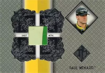 Paul Menard Race Used Relic Sheet Metal Patch NASCAR Card 2013 Press Pass #TMPM • $10