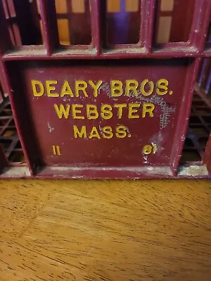 Vintage Deary Bros Dairy Plastic Milk Crate Webster Mass  • $27.69