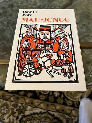 Vintage Mah Jong Mahjong Game Instruction Booklet • $25