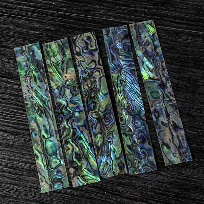 1pc Natural Green/Blue Inlay Material Abalone Shell Blanks Size 120x20x0.3mm DIY • $12.02