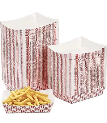 Red Check Paper Food Tray #300 3 Lbs 500/case VINTAGE • $59.99