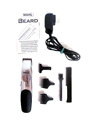 WAHL BEARD/MUSTACHE Trimmer With Accessories Rechargeable • $5.99