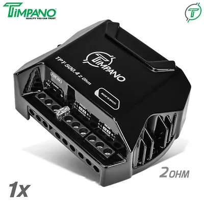 Timpano TPT-500.4 2Ω Compact 4 Channel Amplifier 500W Car Audio Digital Amp  • $69.95