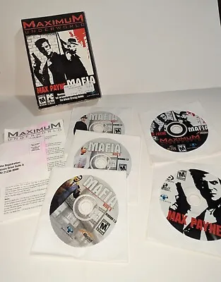 MAX PAYNE / MAFIA Bundle: Maximum Underworld Big Box PC (Windows PC) 5 Disc Set • $29.75