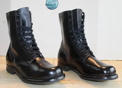Vintage International Shoe Company Men's Black Combat July 1963 Boots Size 11 W. • $139