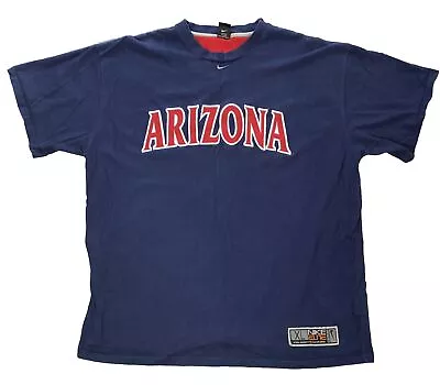 Vintage Nike Arizona Wildcats T Shirt Mens XL Blue Embroidered University • $39.99