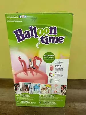 £12.45 • Buy € Balloon Time EMPTY Helium Tank With Inflation Nozzle 8.9 Cu.ft. Red Metal Tank