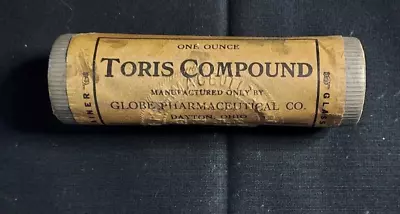 NOS Quack Medicine Container Toris Compound Globe Pharmaceutical Dayton Whiskey • $32.25