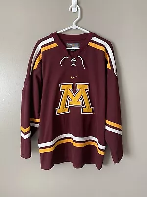 Minnesota Golden Gophers Nike Bauer Hockey Jersey Mens L WCHA Maroon • $49.99