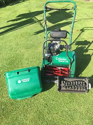 Qualcast Classic 35S Petrol Self Propelled Mower And Scarifier Cassette. • £280