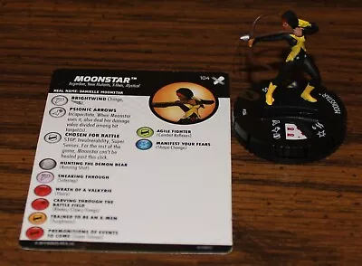 Heroclix Marvel Xmen Regenesis Moonstar LE Figure 104 • $2.76