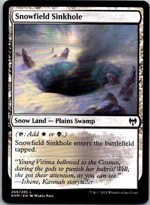 Magic The Gathering Snowfield Sinkhole Kaldheim MTG Free Shipping! • $1.39