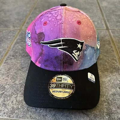 New England Patriots Crucial Catch Hat Cap Tie-Dye Sz M/L New Era 39THIRTY • $24.99
