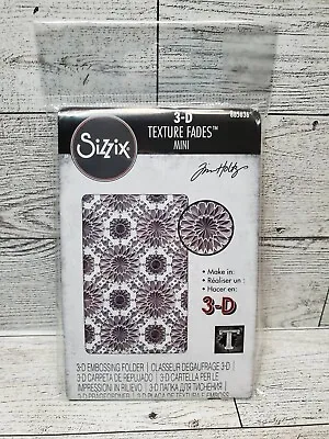 Sizzix 3-D Embossing Folder 665636 Mini Kaleidoscope By Tim Holtz Texture Fades • $9.99