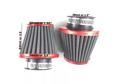 Air Filter For Quad Four Wheeler ETON Viper RXL70 ATV ( 40mm OD) • $10.99