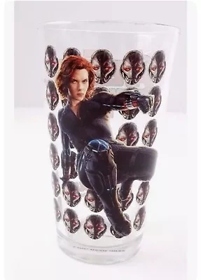 Marvel Avengers Age Of Ultron Black Widow Glass Cup Height 6' NEW • $13.75