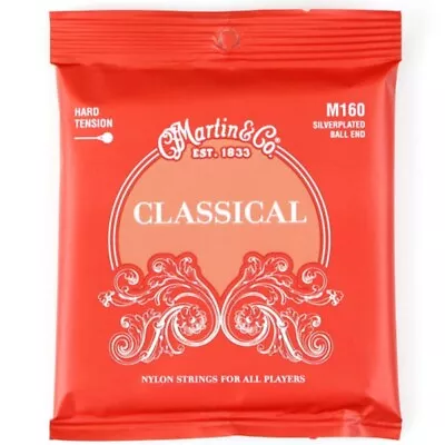 Martin M160 Classical Silverplated Ball End High Tension Classical Guitar String • $390