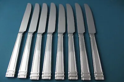 8 Dinner Knives Solid Reed Barton MISSION BAY 18/10 Stainless Indonesia 9 5/8  • $50.39