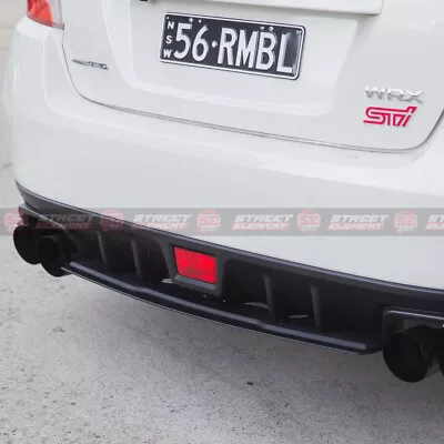 FLOW DESIGN Extension Rear Diffuser For 2014-2021 Subaru WRX/STI V1 (UNPAINTED) • $429.99