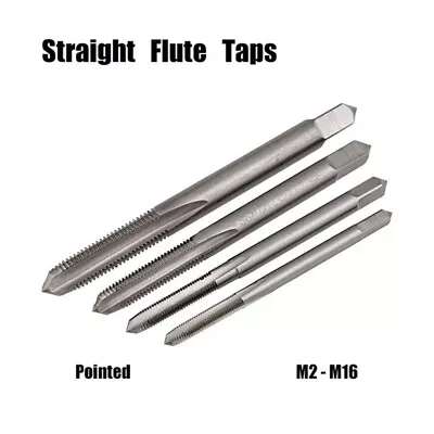 Straight Flute Taps HSS Metric Hand Machine Taper Thread Tap M2-M16 • $5.55